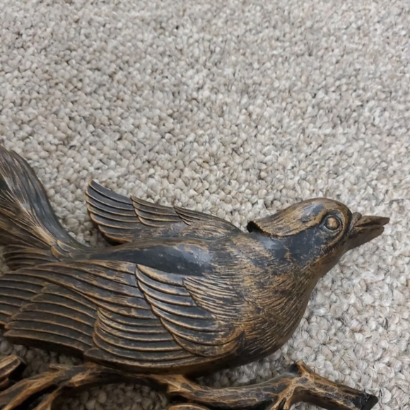 Vintage Dart Coppercraft Guild Bird and Floral Wall Hanging Decor EUC Set Of Two - Picture 11 of 11